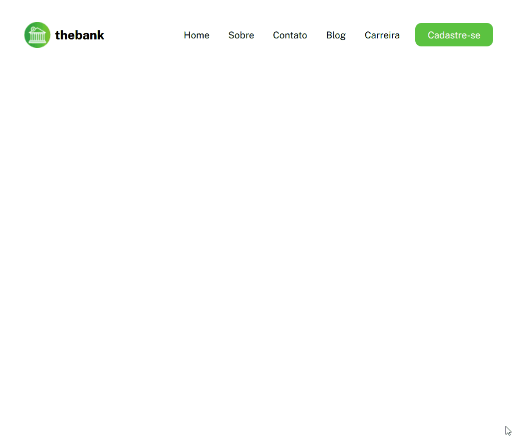 Menu com flexbox